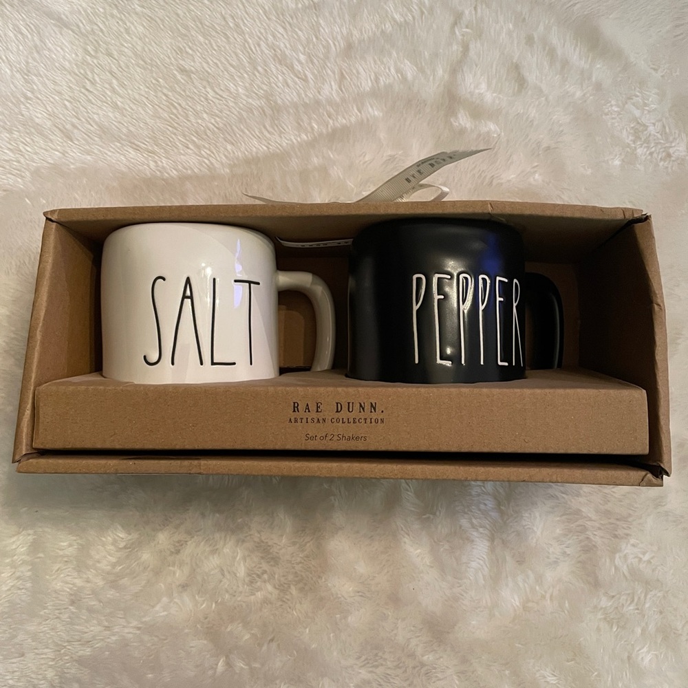 Rae Dunn Large Salt and Pepper
